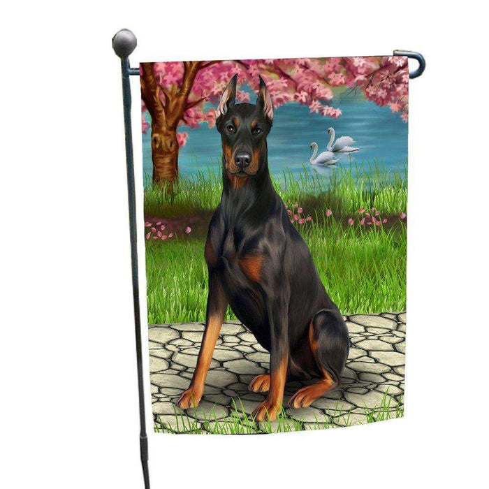 Doberman Pincher Dog Garden Flag