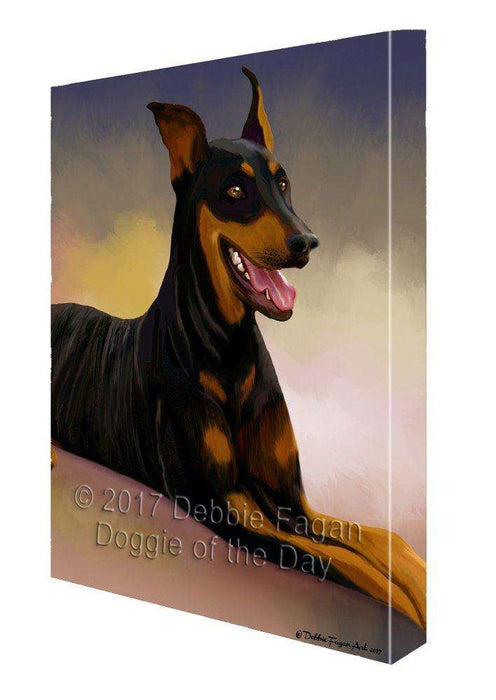 Doberman Pinscher Dog Canvas Wall Art