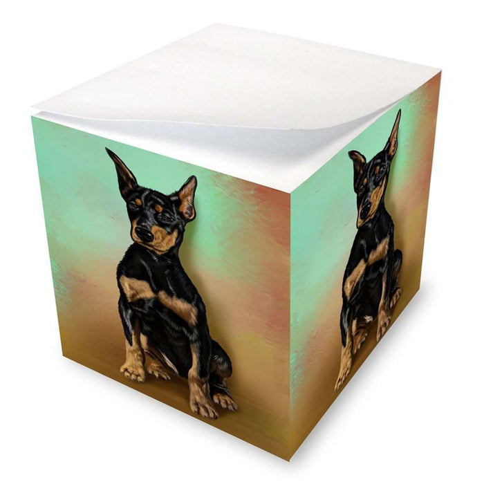Doberman Pinscher Dog Note Cube