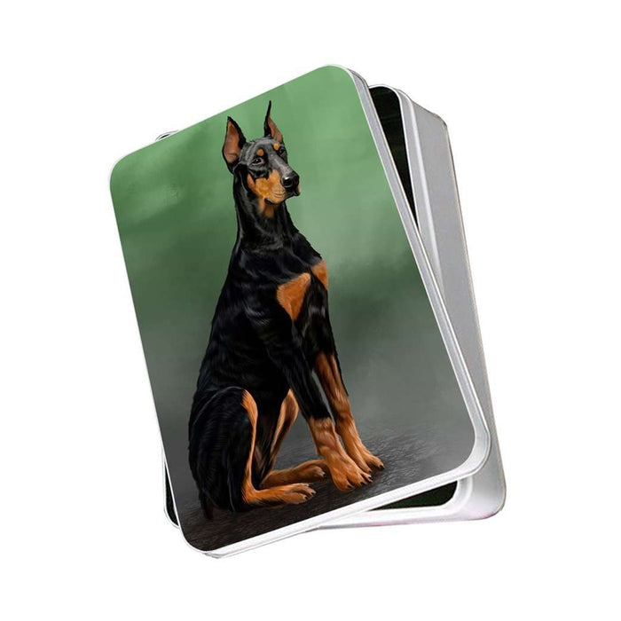 Doberman Pinscher Dog Photo Storage Tin
