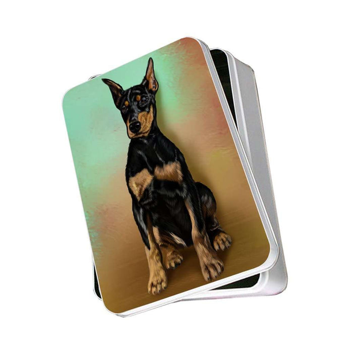 Doberman Pinscher Dog Photo Storage Tin