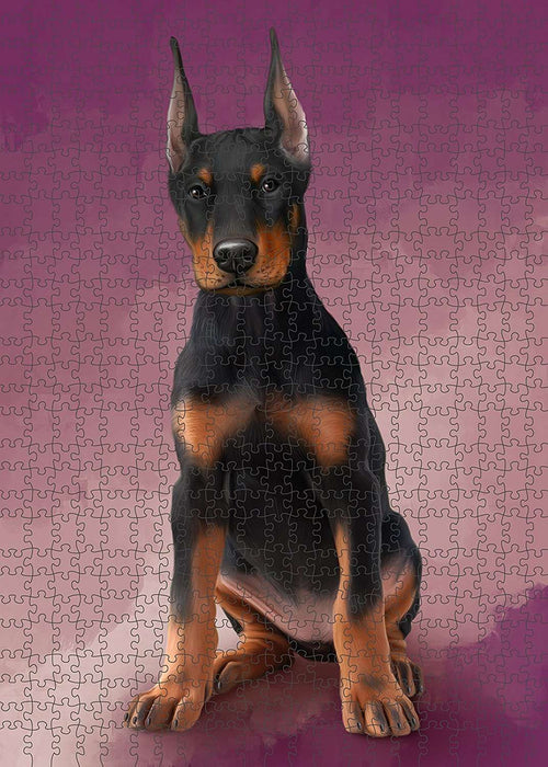 Doberman Pinscher Dog Puzzle with Photo Tin PUZL1569