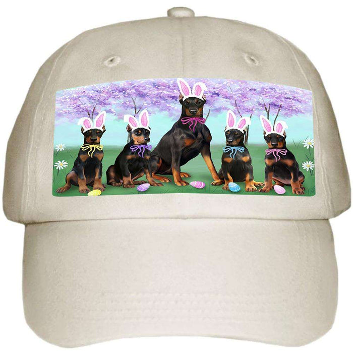 Doberman Pinschers Dog Easter Holiday Ball Hat Cap HAT51153