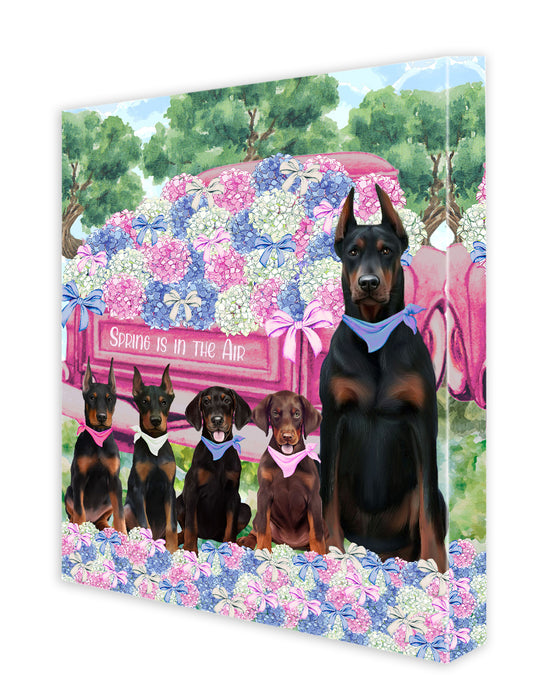 Doberman Pinscher Canvas: Explore a Variety of Custom Designs, Personalized, Digital Art Wall Painting, Ready to Hang Room Decor, Gift for Pet & Dog Lovers