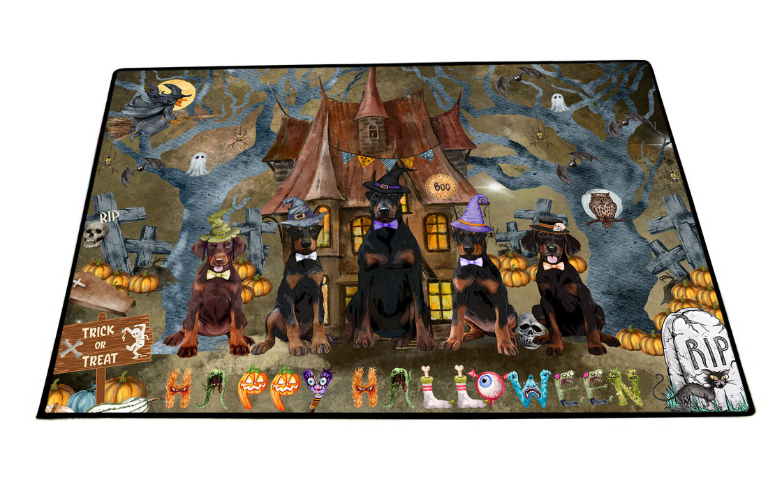 Doberman Pinscher Floor Mat, Explore a Variety of Custom Designs, Personalized, Non-Slip Door Mats for Indoor and Outdoor Entrance, Pet Gift for Dog Lovers
