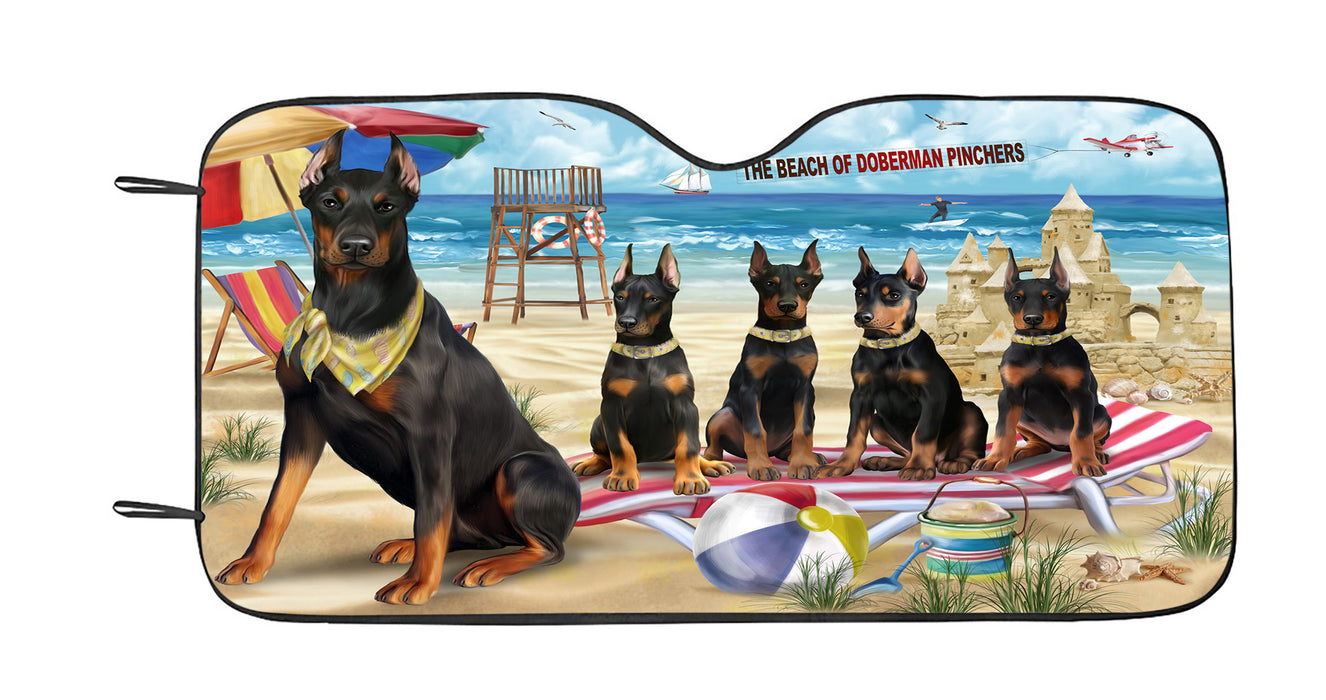 Pet Friendly Beach Doberman Pinscher Dogs Car Sun Shade