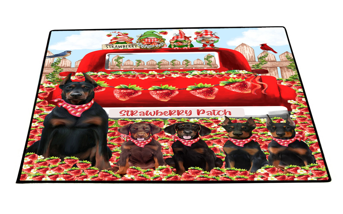 Doberman Pinscher Floor Mat and Door Mats, Explore a Variety of Designs, Personalized, Anti-Slip Welcome Mat for Outdoor and Indoor, Custom Gift for Dog Lovers