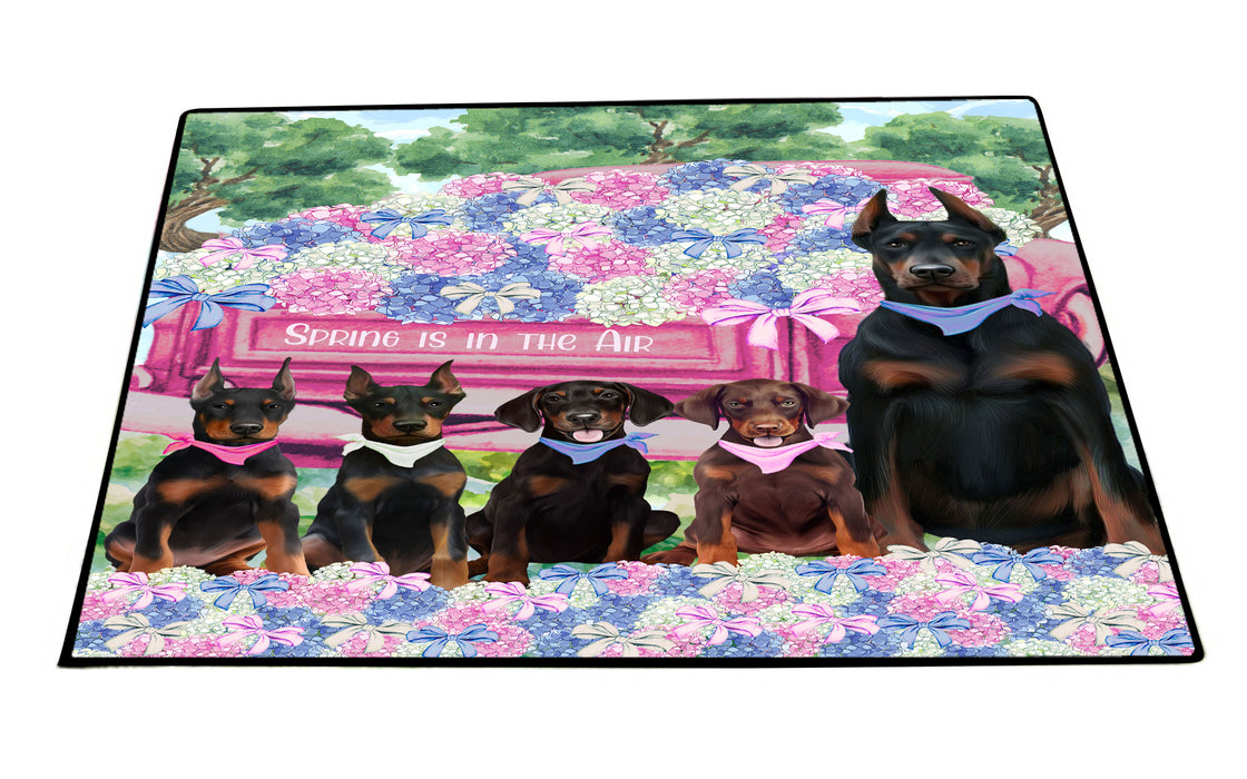 Doberman Pinscher Floor Mat: Explore a Variety of Designs, Anti-Slip Doormat for Indoor and Outdoor Welcome Mats, Personalized, Custom, Pet and Dog Lovers Gift