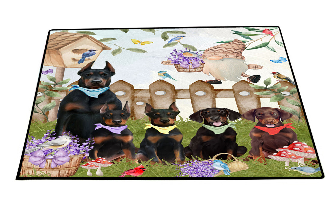 Doberman Pinscher Floor Mat and Door Mats, Explore a Variety of Designs, Personalized, Anti-Slip Welcome Mat for Outdoor and Indoor, Custom Gift for Dog Lovers