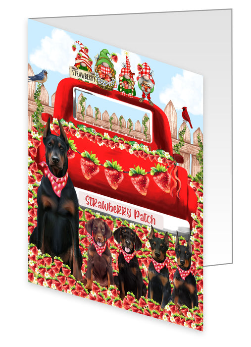 Doberman Pinscher Greeting Cards & Note Cards with Envelopes: Explore a Variety of Designs, Custom, Invitation Card Multi Pack, Personalized, Gift for Pet and Dog Lovers