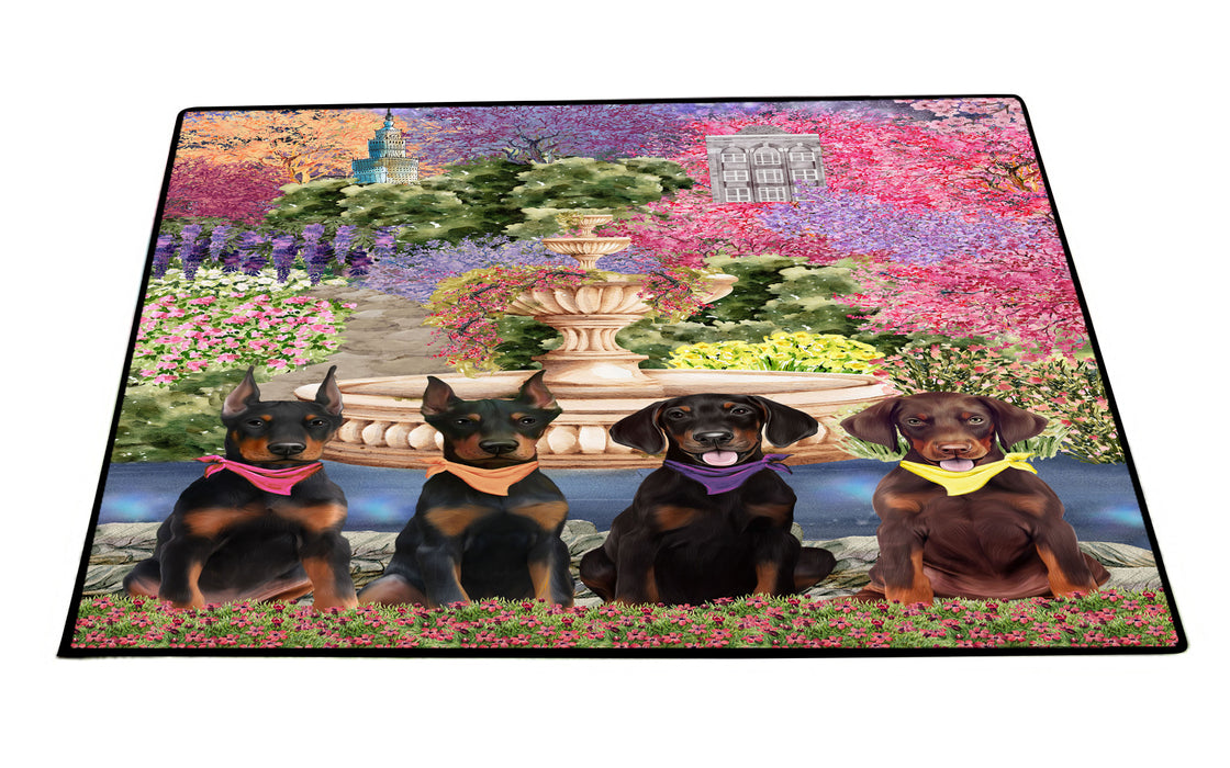 Doberman Pinscher Floor Mat, Anti-Slip Door Mats for Indoor and Outdoor, Custom, Personalized, Explore a Variety of Designs, Pet Gift for Dog Lovers