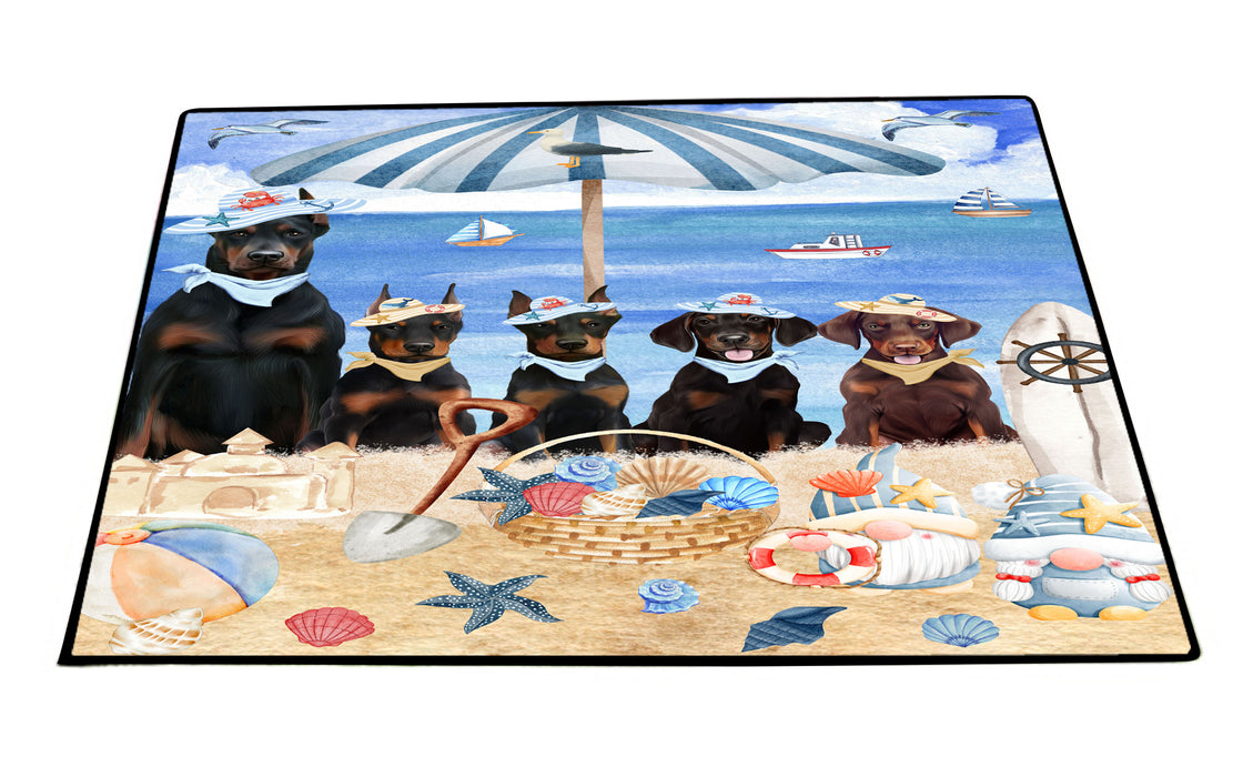 Doberman Pinscher Floor Mat and Door Mats, Explore a Variety of Designs, Personalized, Anti-Slip Welcome Mat for Outdoor and Indoor, Custom Gift for Dog Lovers