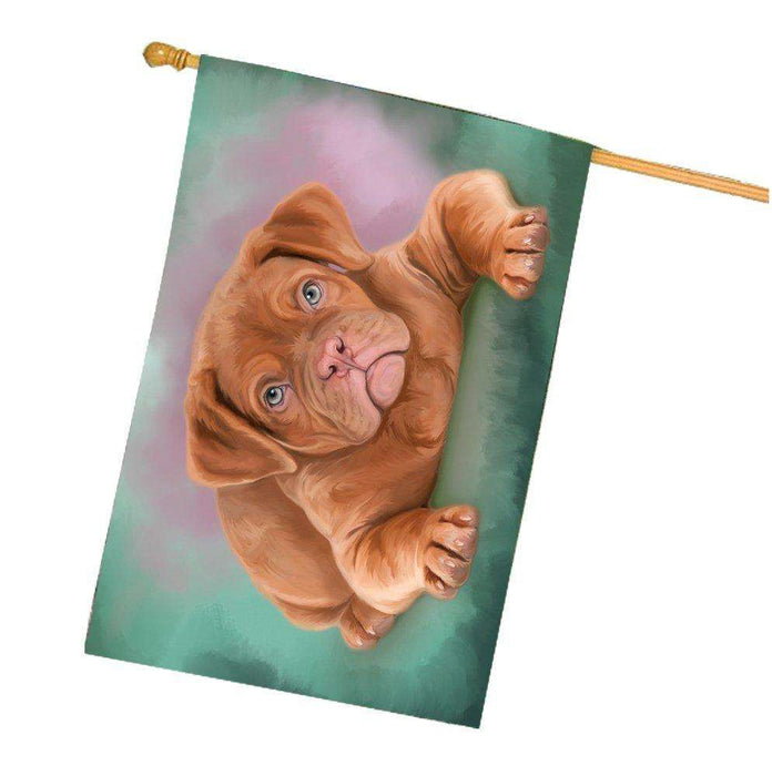 Dog De Bordeaux Dog House Flag