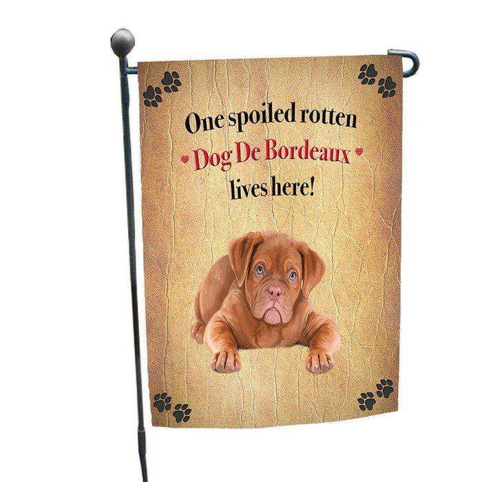 Dog De Bordeaux Spoiled Rotten Dog Garden Flag