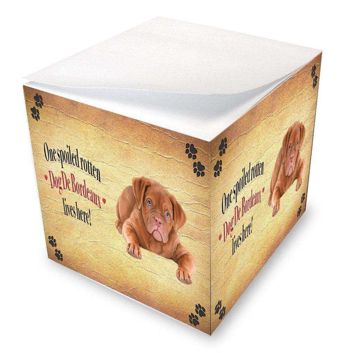 Dog De Bordeaux Spoiled Rotten Dog Note Cube