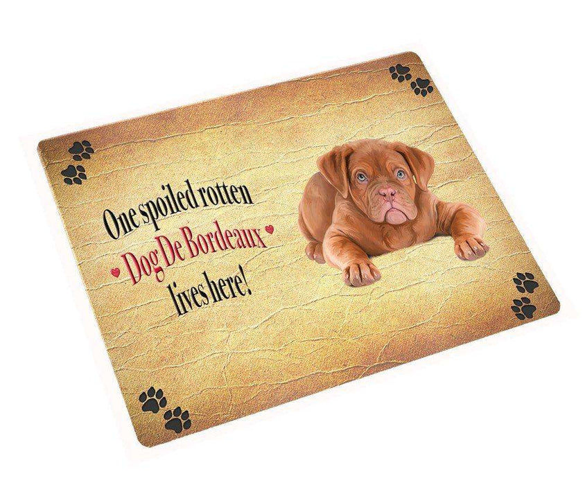 Dog De Bordeaux Spoiled Rotten Dog Tempered Cutting Board