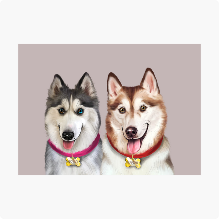 Copy of Digital Painting PERSONALIZED Caricature PET PORTRAIT! Custom Pet Dog or Cat Art JORDAN - Prices from 100.00 to 199.00