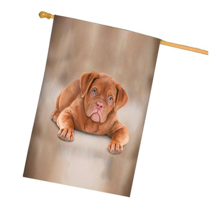 Dogue De Bordeaux Dog House Flag