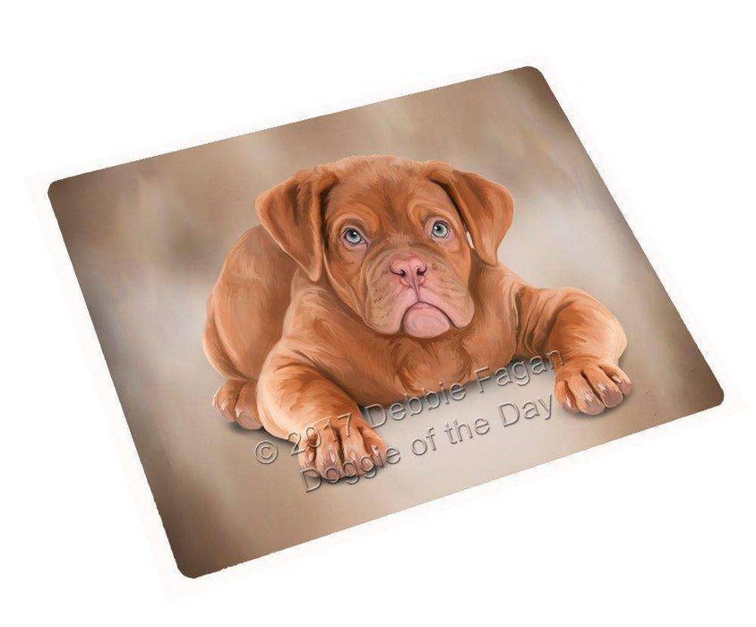 Dogue De Bordeaux Dog Tempered Cutting Board