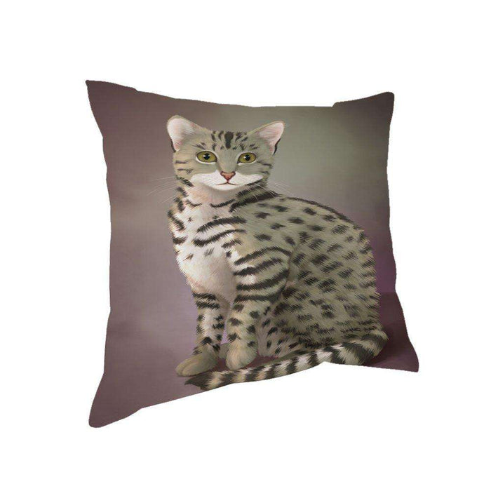 Egyptian Mau Cat Throw Pillow