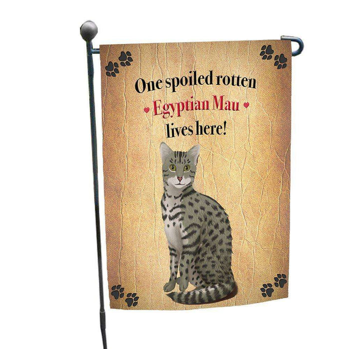 Egyptian Mau Spoiled Rotten Cat Garden Flag