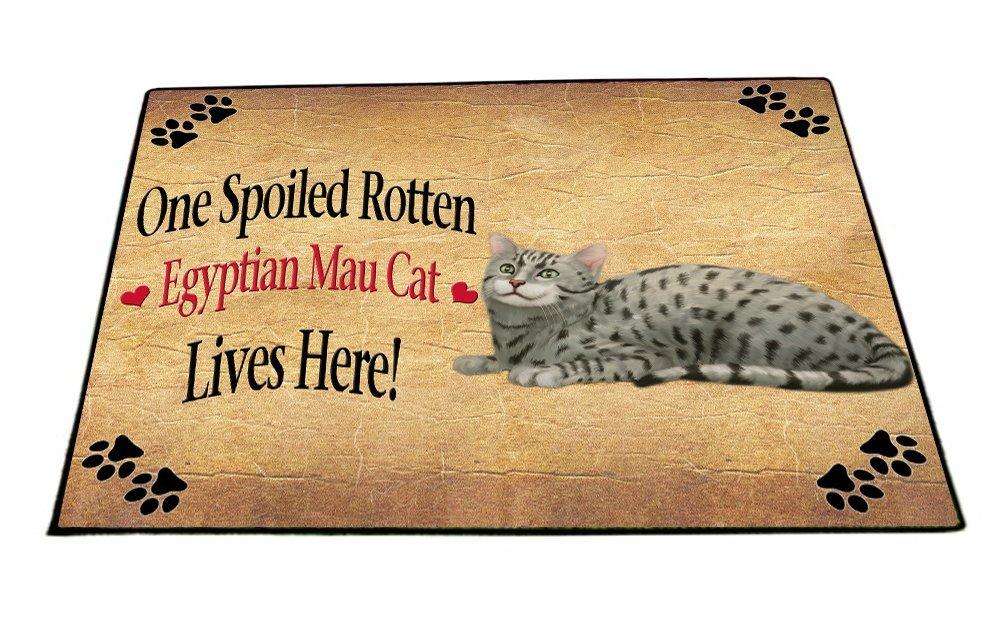 Egyptian Mau Spoiled Rotten Cat Indoor/Outdoor Floormat