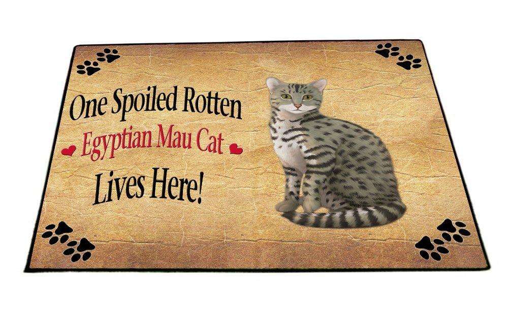 Egyptian Mau Spoiled Rotten Cat Indoor/Outdoor Floormat