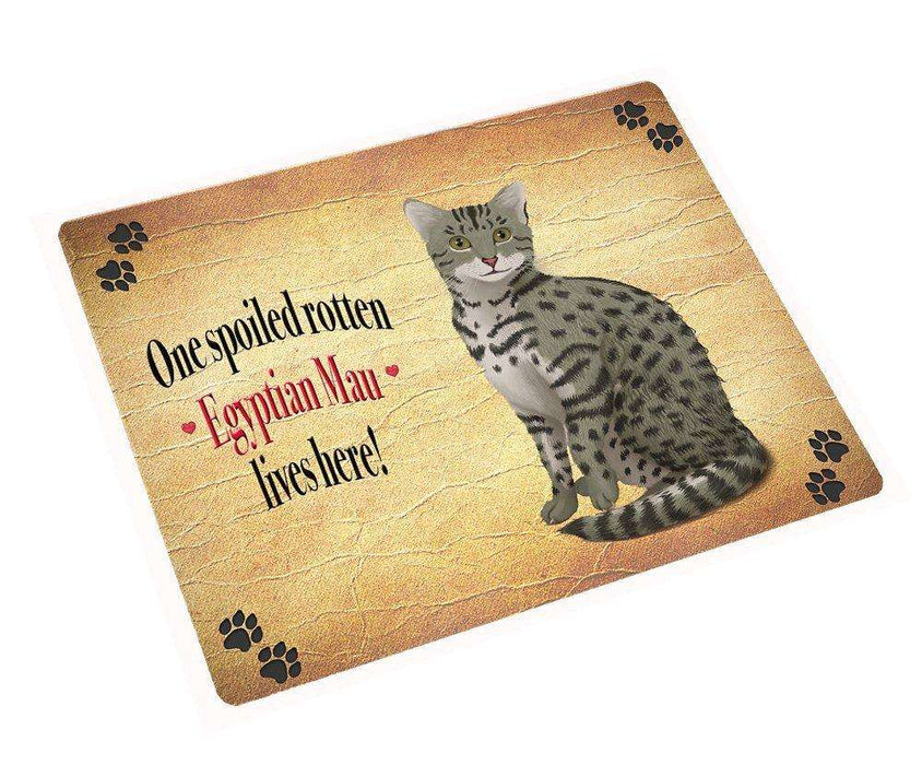 Egyptian Mau Spoiled Rotten Cat Large Refrigerator / Dishwasher Magnet 11.5" x 17.6"