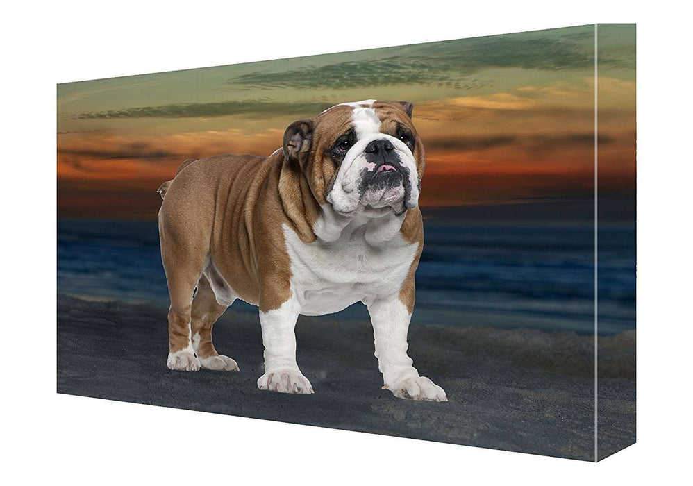 English Bulldog Canvas 18 x 24