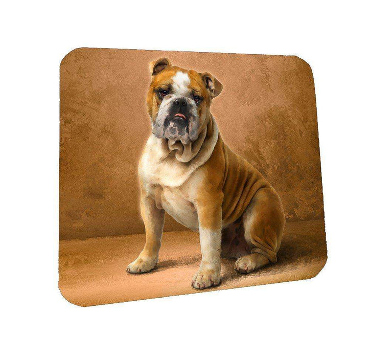 English Bulldog Dog Coasters Set of 4