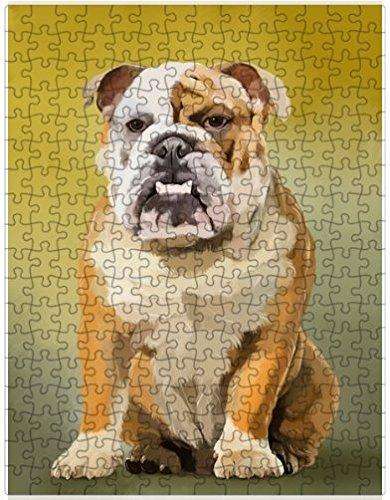 English Bulldog Dog Puzzle with Photo Tin D096