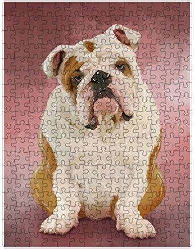 English Bulldog Dog Puzzle with Photo Tin D097