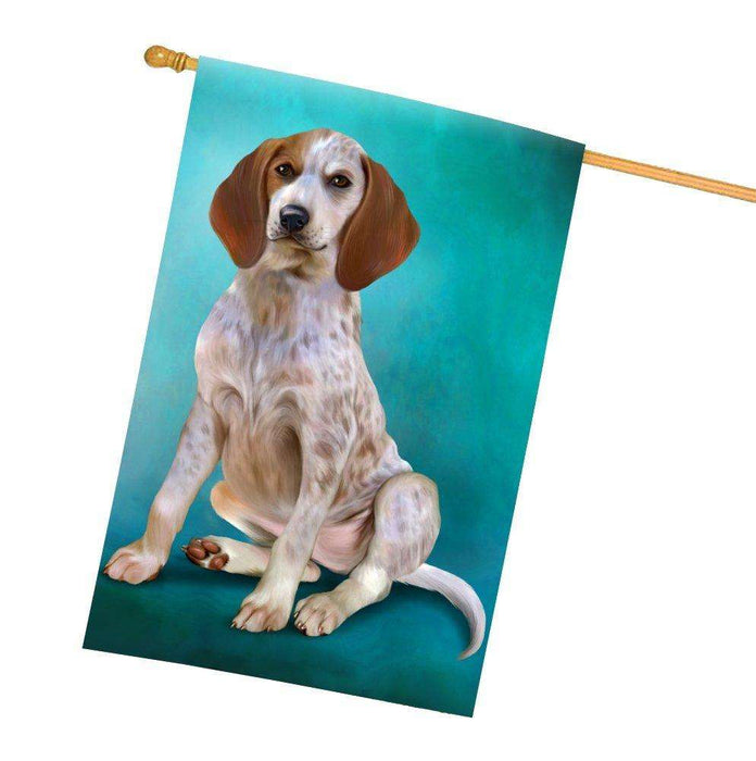 English Coonhound Dog All Weather House Flag