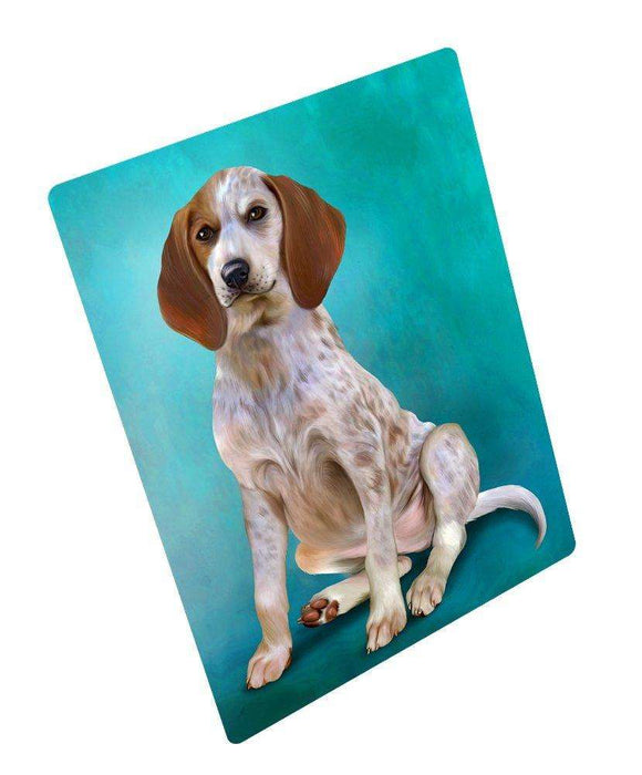 English Coonhound Dog Art Portrait Print Woven Throw Sherpa Plush Fleece Blanket