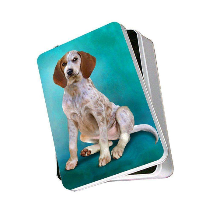 English Coonhound Dog Photo Storage Tin