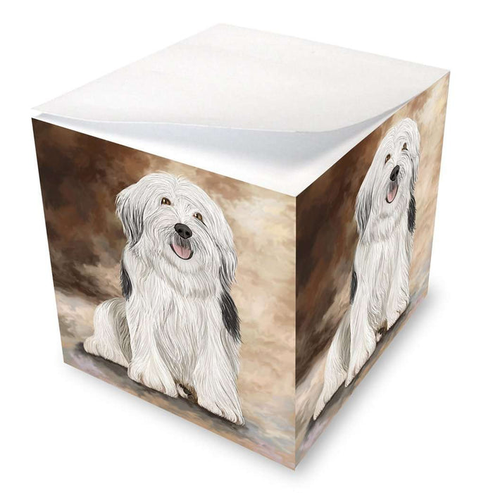 English Sheep Dog Note Cube
