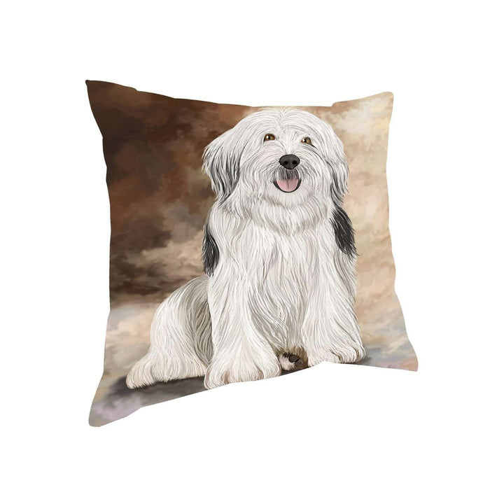 English Sheep Dog Throw Pillow