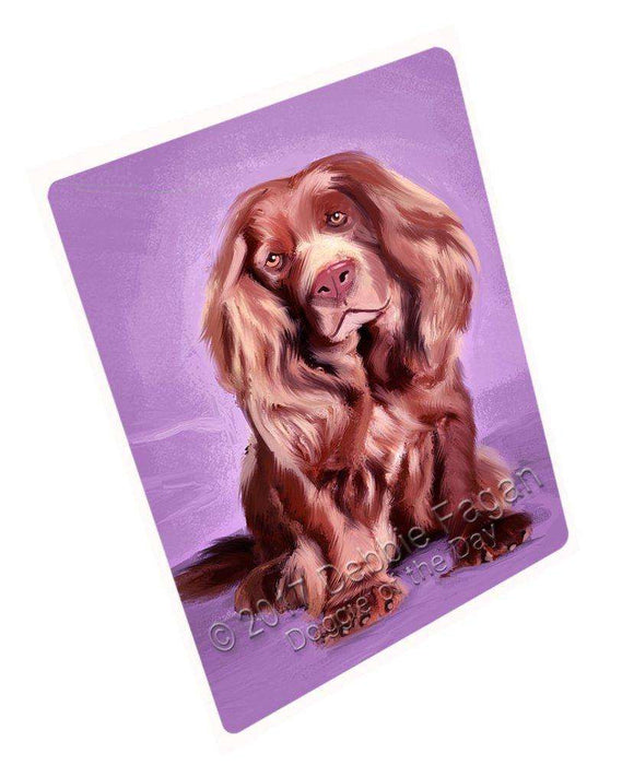 English Springer Spaniel Dog Art Portrait Print Woven Throw Sherpa Plush Fleece Blanket D343
