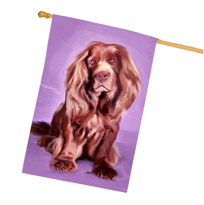 English Springer Spaniel Dog House Flag