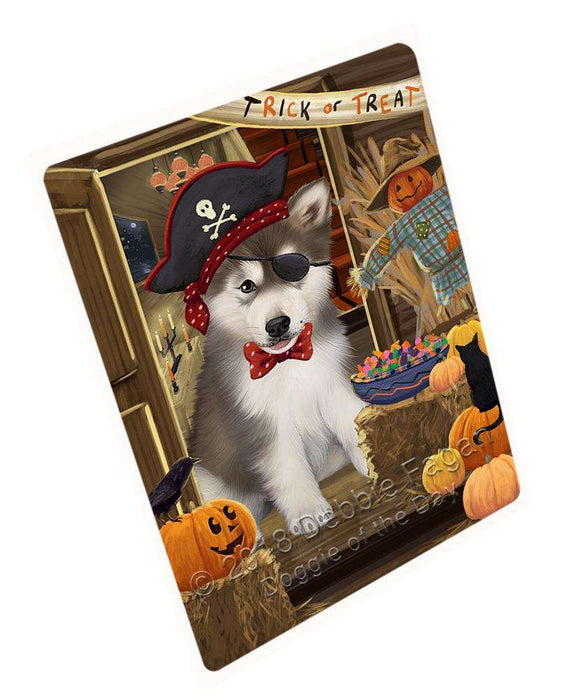 Enter at Own Risk Trick or Treat Halloween Alaskan Malamute Dog Cutting Board C63252
