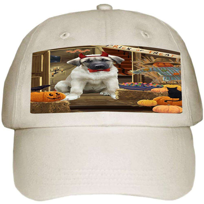 Enter at Own Risk Trick or Treat Halloween Anatolian Shepherd Dog Ball Hat Cap HAT62589