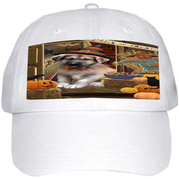 Enter at Own Risk Trick or Treat Halloween Anatolian Shepherd Dog Ball Hat Cap HAT62592
