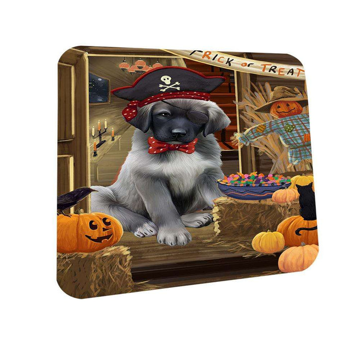 Enter at Own Risk Trick or Treat Halloween Anatolian Shepherd Dog Coasters Set of 4 CST52910