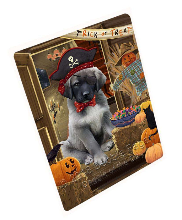 Enter At Own Risk Trick Or Treat Halloween Anatolian Shepherd Dog Magnet Mini (3.5" x 2") MAG63297