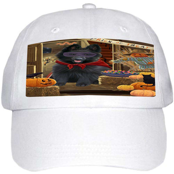 Enter at Own Risk Trick or Treat Halloween Belgian Shepherd Dog Ball Hat Cap HAT62688