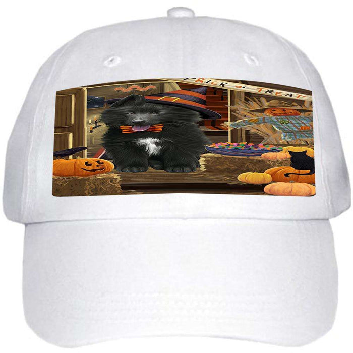 Enter at Own Risk Trick or Treat Halloween Belgian Shepherd Dog Ball Hat Cap HAT62697