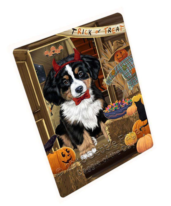 Enter at Own Risk Trick or Treat Halloween Bernese Mountain Dog Cutting Board C63450