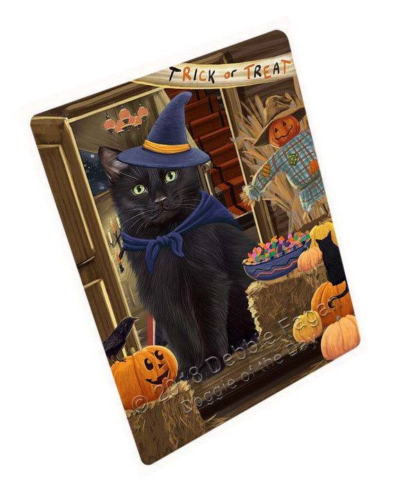 Enter at Own Risk Trick or Treat Halloween Black Cat Cutting Board C63486