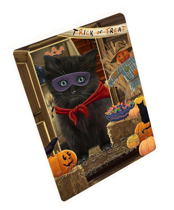 Enter at Own Risk Trick or Treat Halloween Black Cat Cutting Board C63489