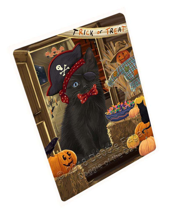 Enter at Own Risk Trick or Treat Halloween Black Cat Cutting Board C63492
